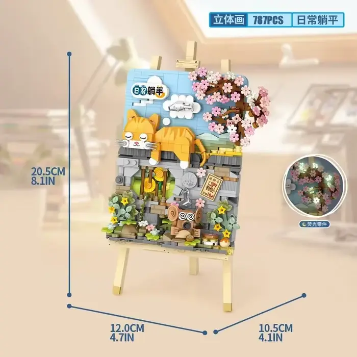 Jouet de blocs de construction de puzzle 3D – Un cadeau mignon et tendance pour les enfants, avec as