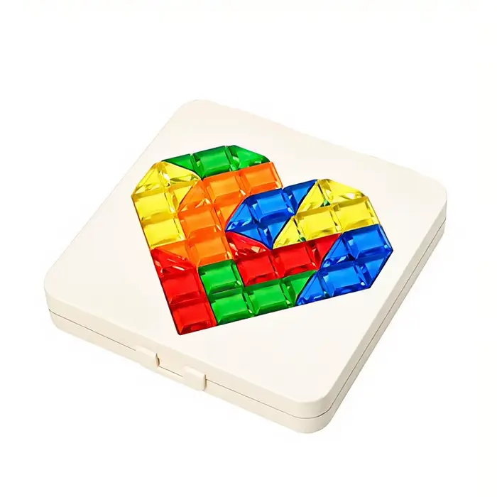 Boîtes de puzzles en forme de cœur, réflexion logique pour enfants et adultes, 120 défis, jeux de ta