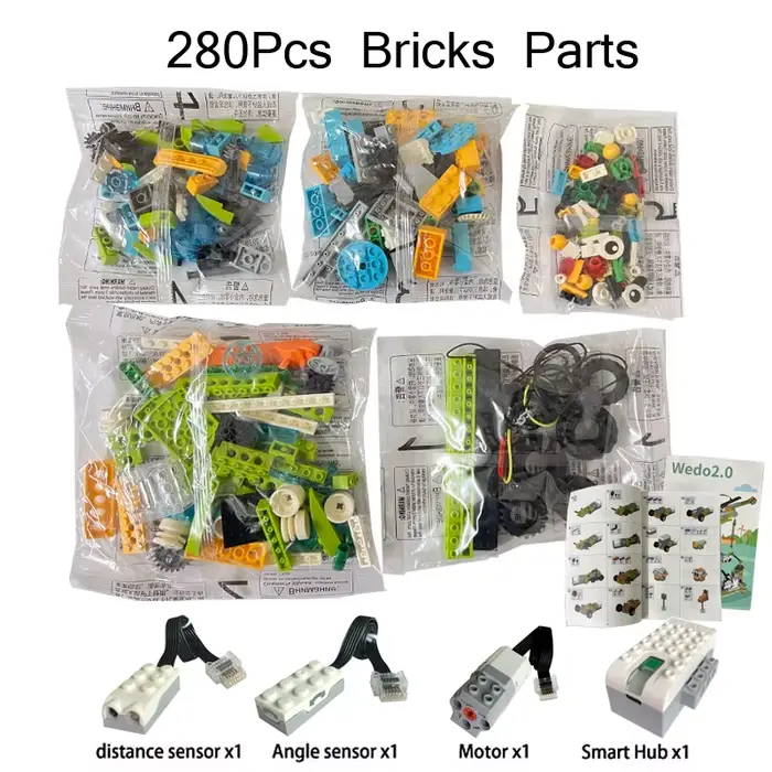 WeDo 2.0 fonctions éducatives pièces compatibles 45300 ensemble de base blocs de construction bricol