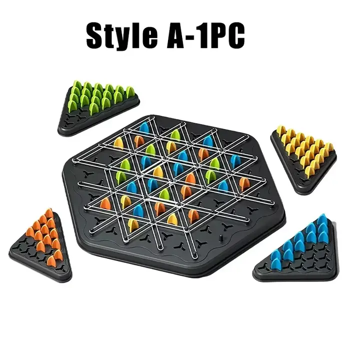 Jeu d'échecs Triangle, Puzzle classique, jeu de société, chaîne, bande de caoutchouc, bataille multi