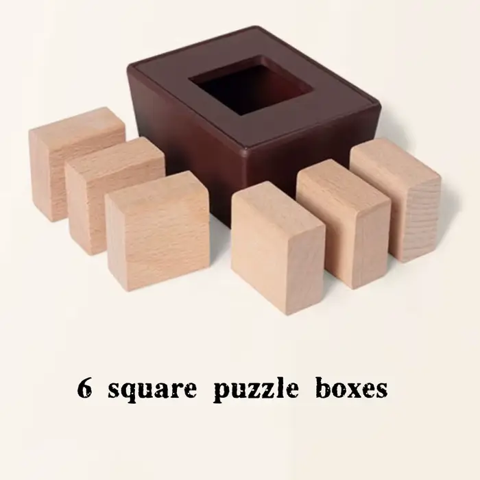 Puzzle en T de difficulté élevée, six puzzles en T, jeux de réflexion, boîte de puzzles en T, jeux m
