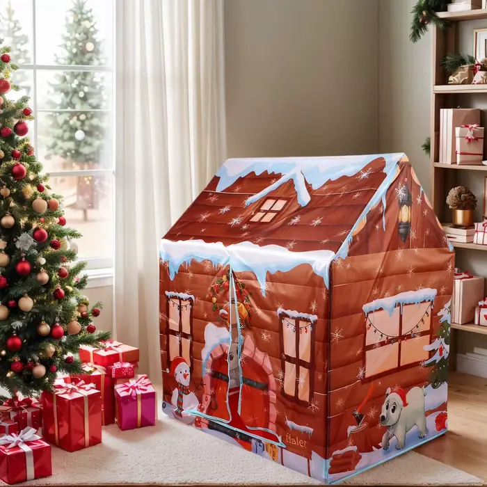 Tente de château RonHam en polyester pour enfants, tente de jeu portable, cadeau d'anniversaire et de vacances pour garçons et filles, accessoire de jeu extérieur et intérieur