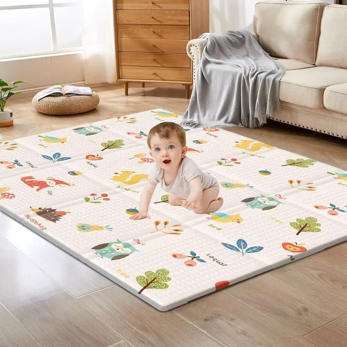 Grand tapis de jeu pliable pour bébé
