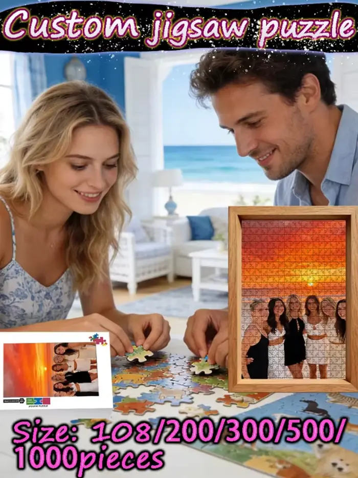 Puzzle personnalisé de 108/200/300/500/1000 pièces