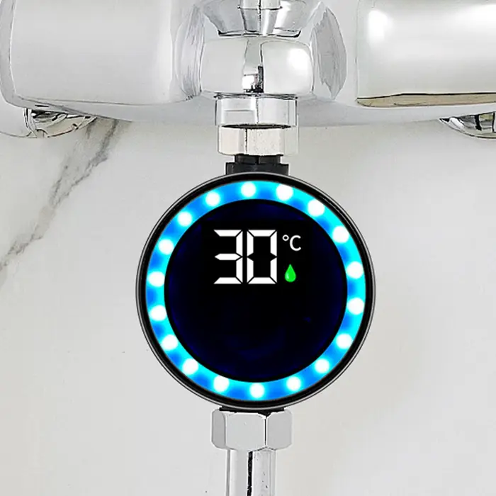 Thermomètre à eau de douche numérique affichage LED pour enfants bain de bébé sécurité et confort en salle de bain