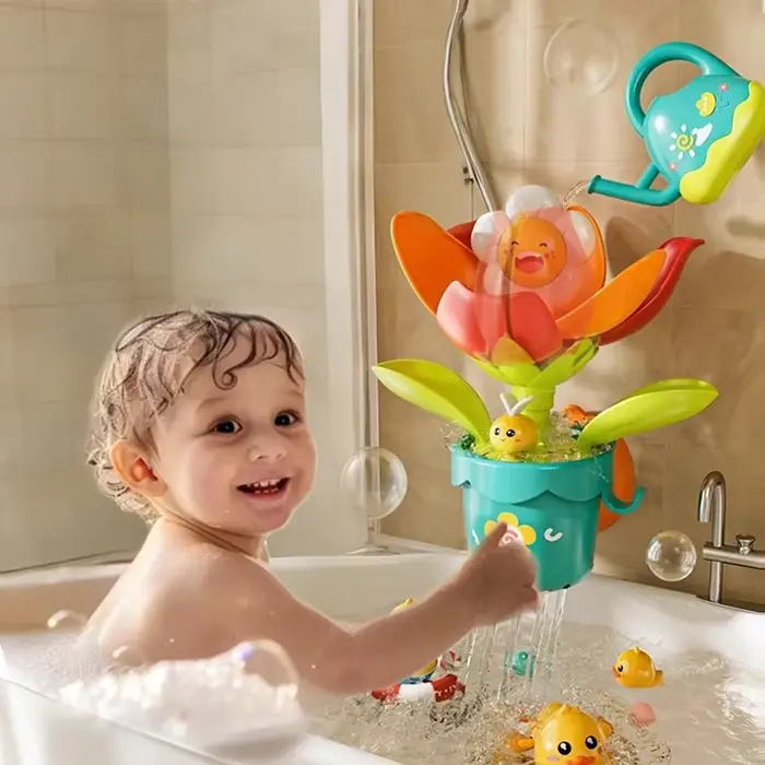 Jouets de bain à fleurs pour bébé