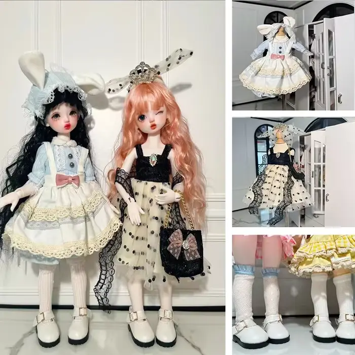 Robe de princesse à la mode pour poupée, vêtements de poupée de 30CM, avec chaussures, vêtements de 