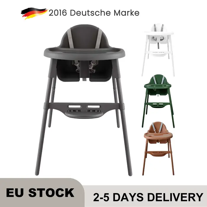 Chaise haute pour bébé Yalion (6-36 mois) avec plateau, hauteur réglable, design facile à nettoyer p