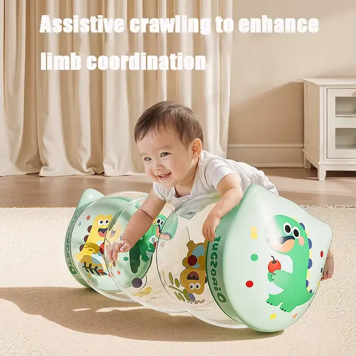 Jouet gonflable à rouleau rampant pour nourrissons et tout-petits