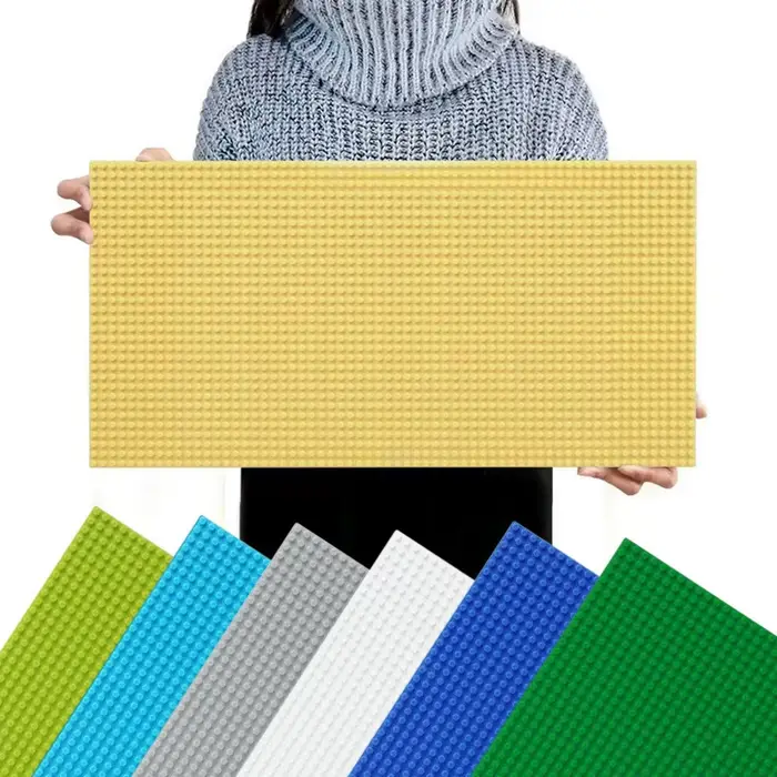Panneau mural de blocs de construction 32x64 points, plaque de base en brique créative DIY Compatibl