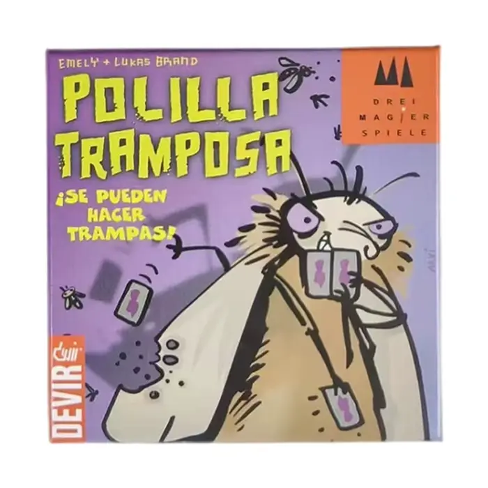 Cheating Moth (Polilla Tramposa) : Jeu de cartes Bluffing familial à emballer rapide avec stratégie 