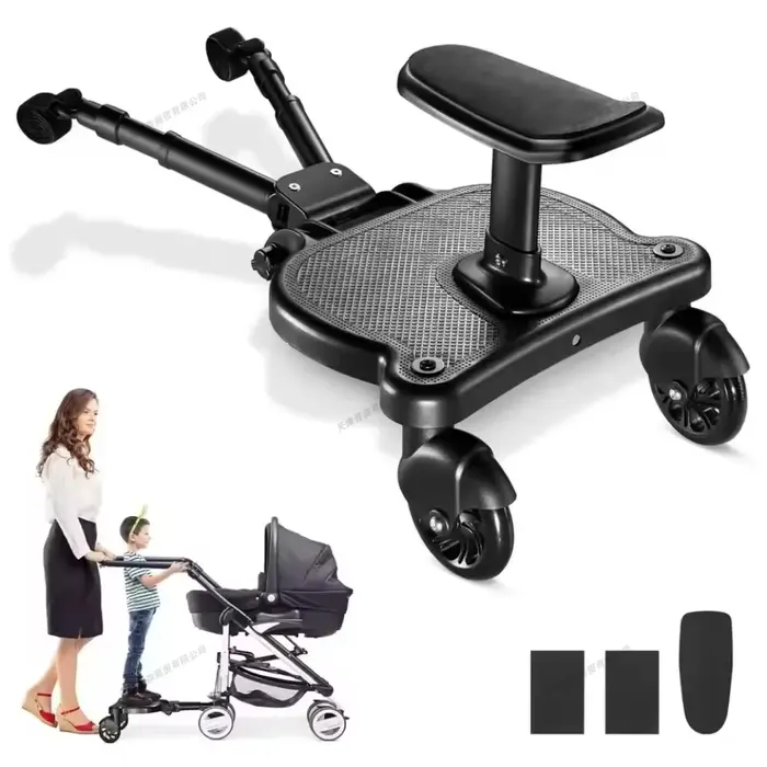 Accessoires universels de poussette pour bébé, adaptateur de planche de marche avec siège, Scooter j