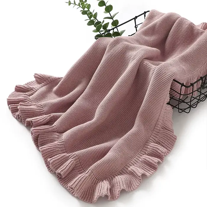 Couvertures en Tricot Solide pour Nouveau-né, Nourrisson, Enfants, Garçons, Bol, Poussette, Pépinièr