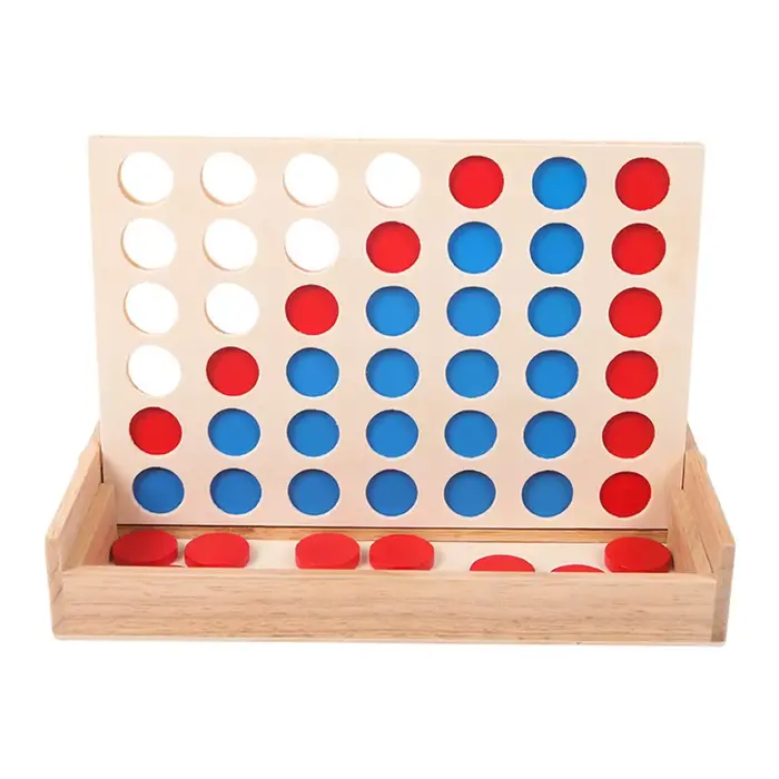 Nouveau jeu d'échecs à quatre pièces en boîte en bois, jeu de table en quatre pièces, jouets éducati