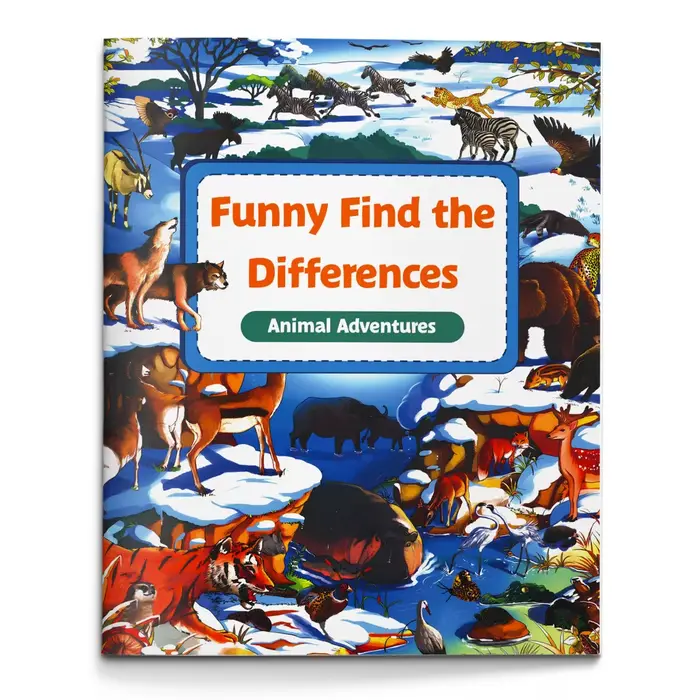 Trouvez les différences amusantes : Aventures animalières — Livre d'activités de recherche des diffé