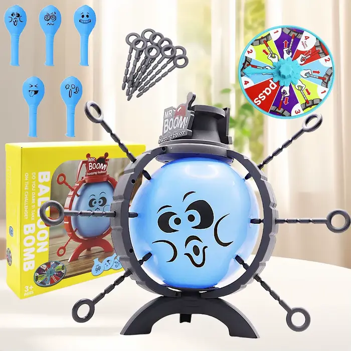 Jouet de fête interactif de table : ballon éclatant, blague amusante