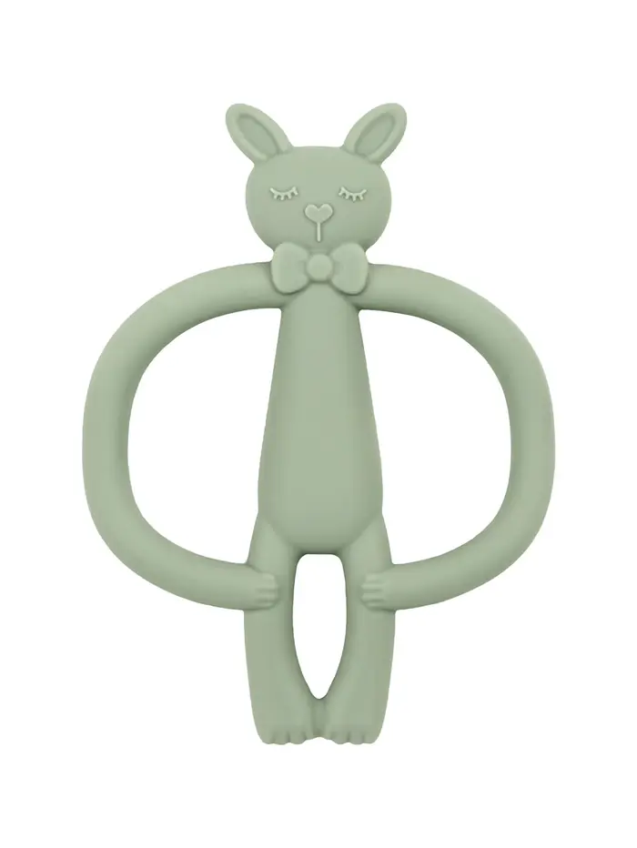 TeWindsor-Jouet de Dentition en Silicone pour Bébé, Lapin de Dessin Animé, Cadeaux pour Nouveau-Né, 