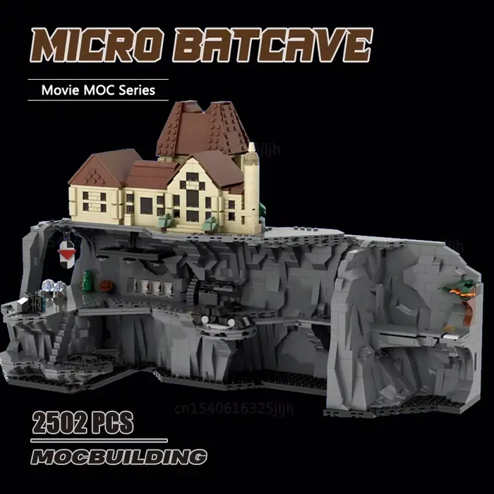 Blocs de construction MOC de la série animée, briques de technologie Micro Batcave, modèle d'exposition créatif, jouets de Collection, cadeaux d'anniversaire