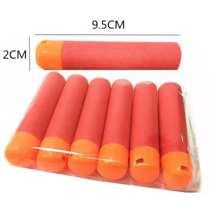 30 pièces Mega pour Nerf 9.5cm rouge fusil de Sniper fléchettes balles Mega mousse recharge fléchett