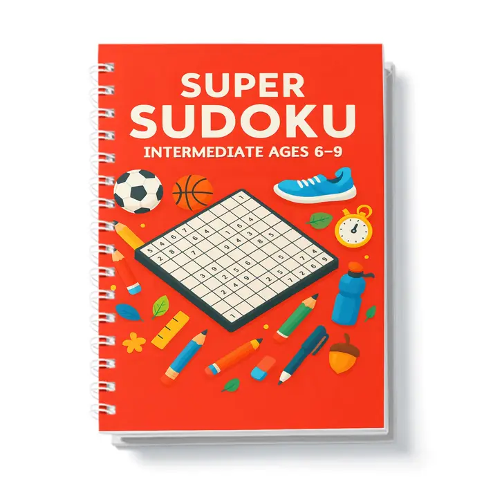 Super Sudoku pour les enfants intelligents |   Puzzles logiques amusants pour stimuler la concentrat