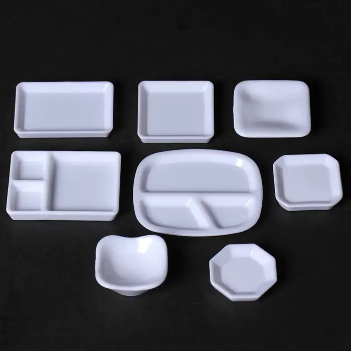 Ensemble de plateaux et assiettes de Simulation pour maison de poupée, 5 pièces, Mini vaisselle de c