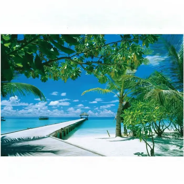 Puzzle adulte 1000 pièces palmiers de noix de coco 75*50 cm soulagement du stress jouets de divertis