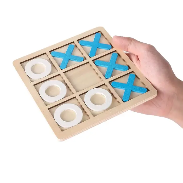Jeu Tic Tac Toe en bois pour enfants XO échiquier IQ logique développement du cerveau jouets Puzzle Inteligencia Juegos Logica Rompecabezas