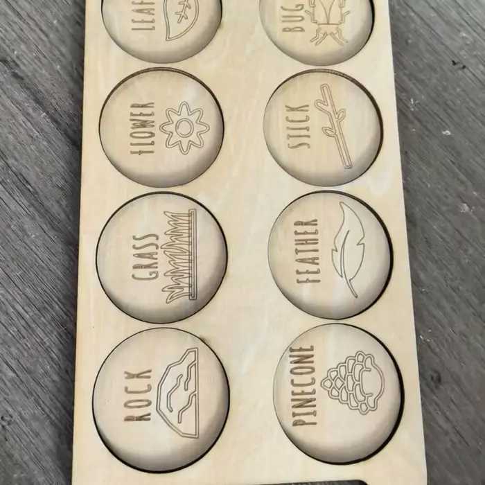 Planche portable en bois pour la chasse aux insectes, jeu d'exploration de la nature en plein air po