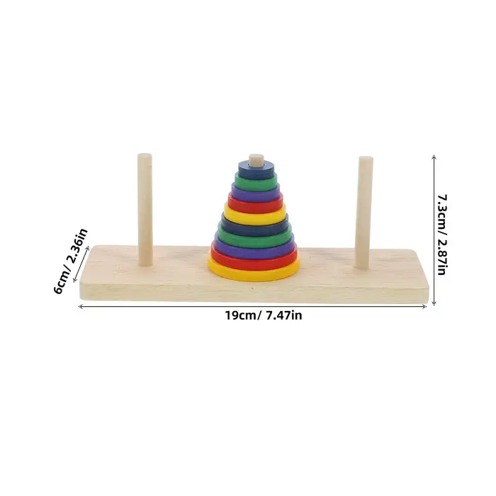 Puzzle noctilucent Hanoi Tower pour adultes développement intellectuel occasions spéciales famille amusants moments de qualité