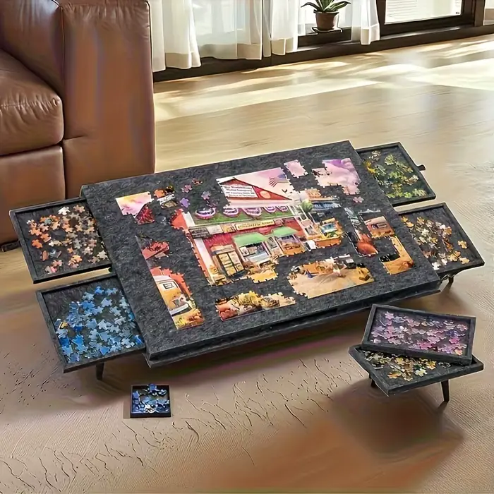 Ensemble de puzzle professionnel avec 6 tiroirs pour grands projets et présentation de créations occassions spéciales