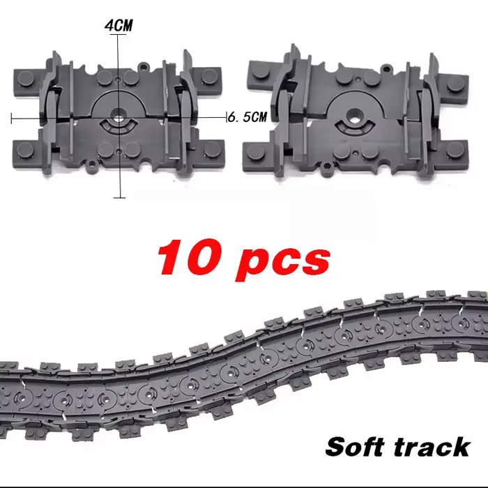 Nouveaux Trains de ville pistes flexibles rails incurvés droits et souples interrupteur bloc de construction modèles créatifs voies ferrées jouets pour enfants cadeaux