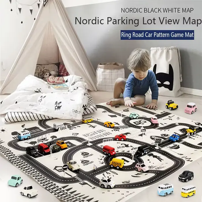 Tapis de route 83*58cm/130*100cm pour enfants