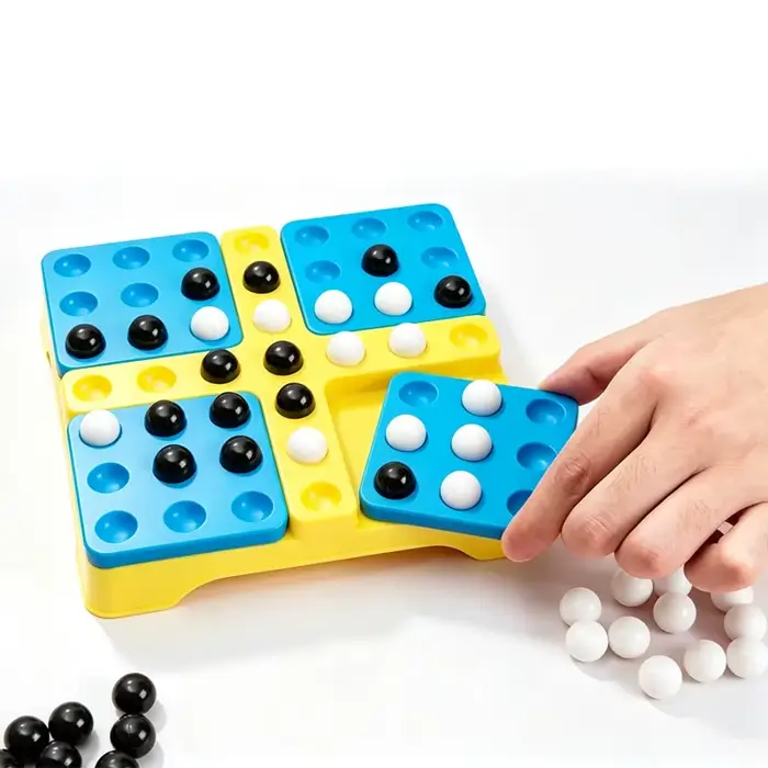 Jeu classique cinq à la suite, échecs noir et blanc, jeux de stratégie pour adultes et familles, divertissement pour les voyages et les fêtes
