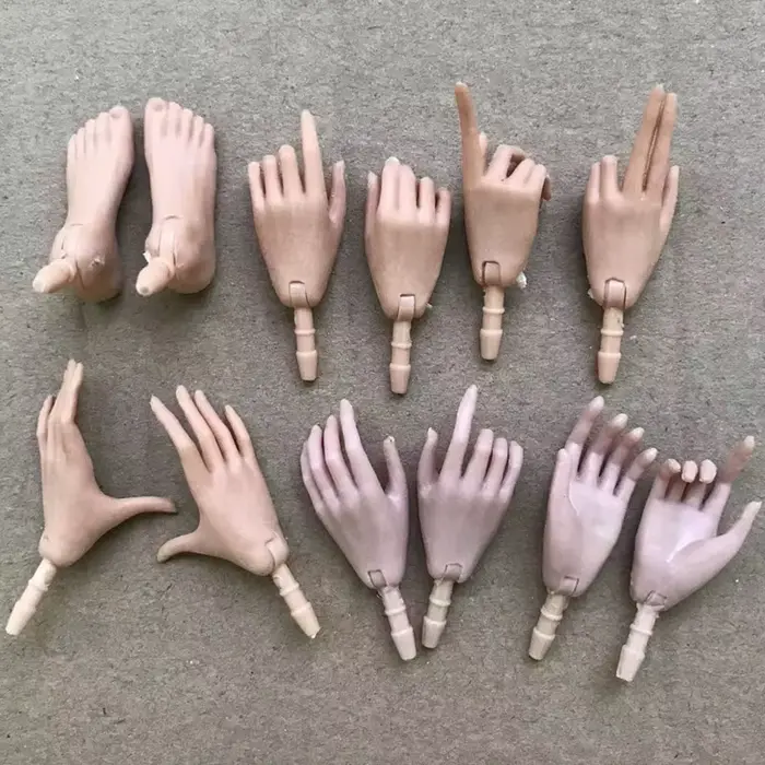 Mains de poupée universelles 1/6, bricolage, décors de poupée, geste de mode, mains et pieds, access