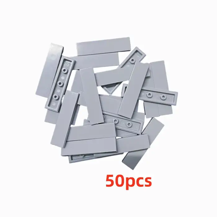 Blocs de Construction plats à paroi basse, 50 pièces, compatibles pour ferme, blocs de Construction 