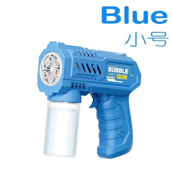 Machine à bulles électrique à 6 trous avec lumière, pistolet à bulles automatique, jouets à bulles p