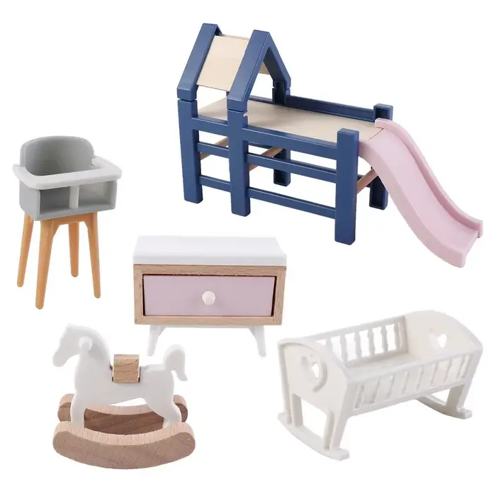 Cheval de Troie en bois jouet historique meubles de maison de poupée avec thème animal nature transport sport occasion spéciale