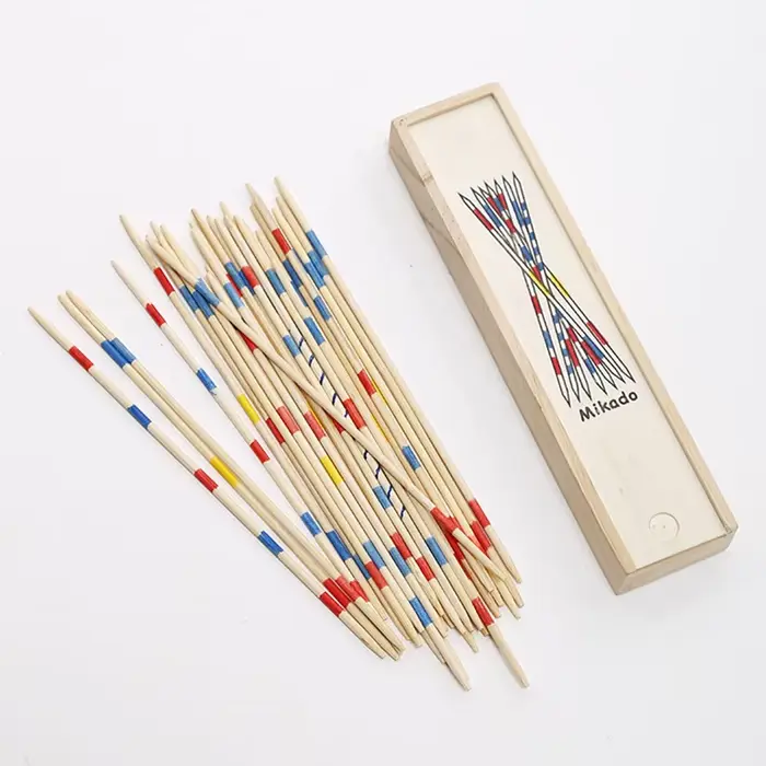 Jeu de bâtons de ramassage en bois classique, développement coloré, apprentissage interactif, amusan