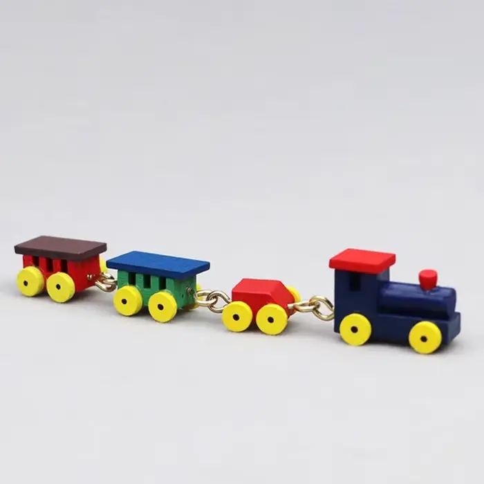 Train l'inventaire de maison de course en bois, ornement de maison, modèle de beurre, accessoires de