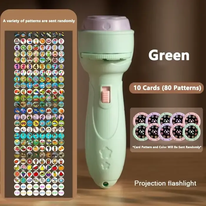 Lampe de poche de Projection, Puzzle d'éducation précoce, jouet de développement, 80 motifs, project