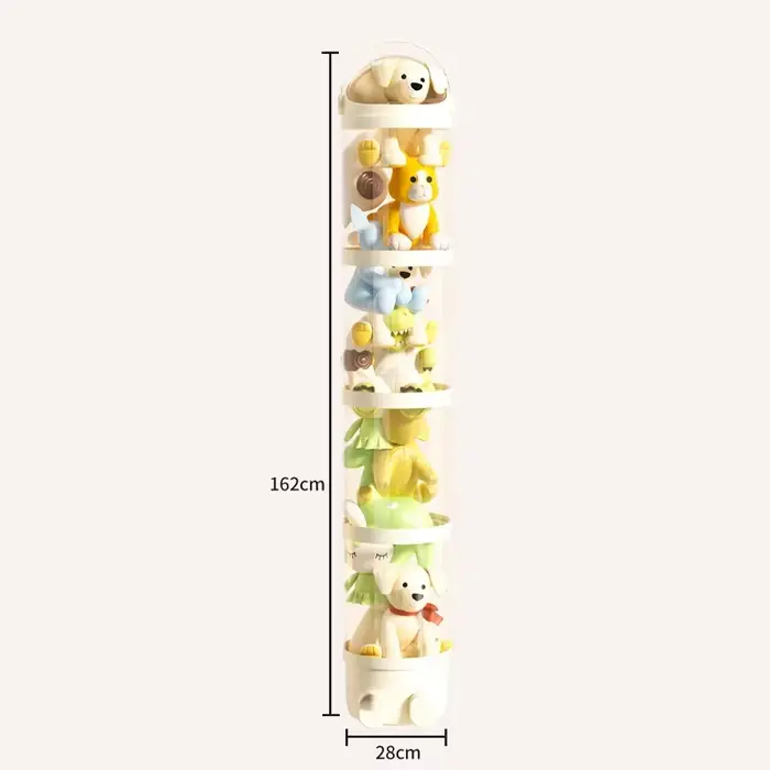 Boîte de rangement cylindrique pour poupée