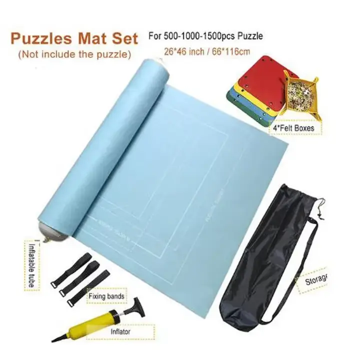 Ensemble de tapis de Puzzle en feutre, 1500 à 3000 pièces, 10 couleurs disponibles, couverture de je