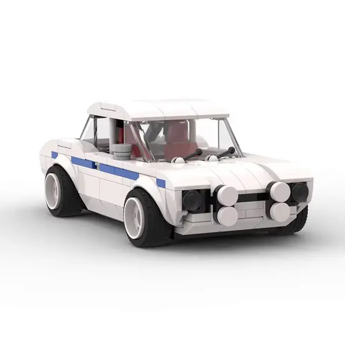 Blocs de construction MOC MK1 Escort, ensemble de briques pour voitures de sport, modèle à assembler