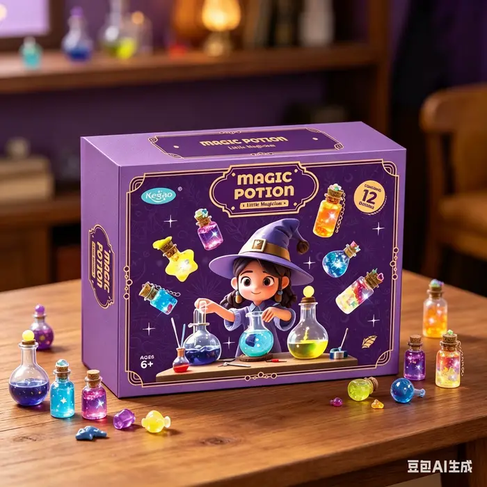 Kit de potion de magicien DIY pour enfants, expérience scientifique de sorcier, jouet créatif, cadeau de Noël, d'anniversaire, d'Halloween pour garçons, magie