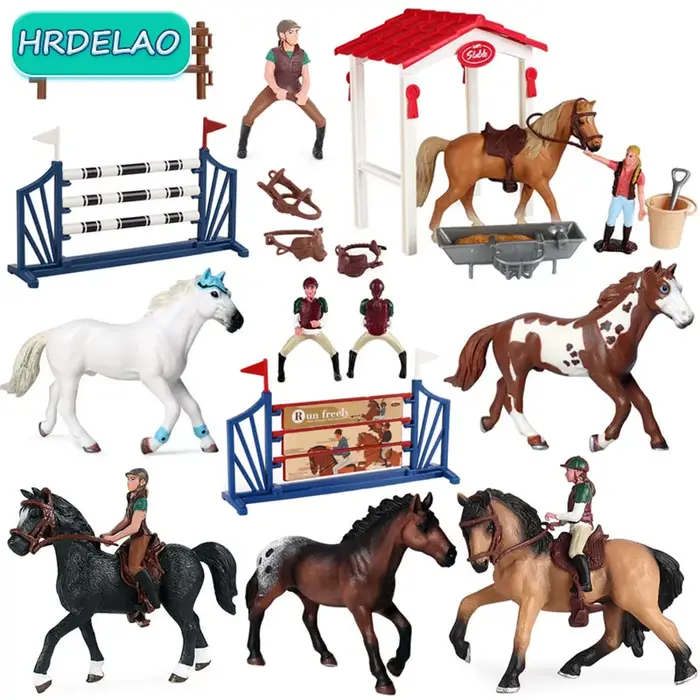 Animaux de ferme cheval modèle Action Appaloosa Harvard Hannover Clydesdale quartier arabe