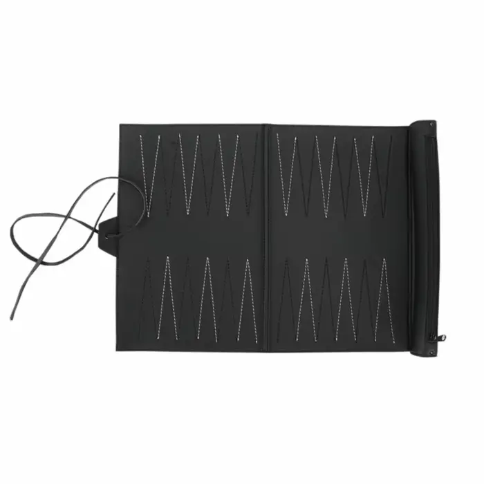 Ensemble de jeu de société Roll Up Backgammon PU classique pour adultes et enfants voyage pliable stratégique et convivial pour occasions spéciales