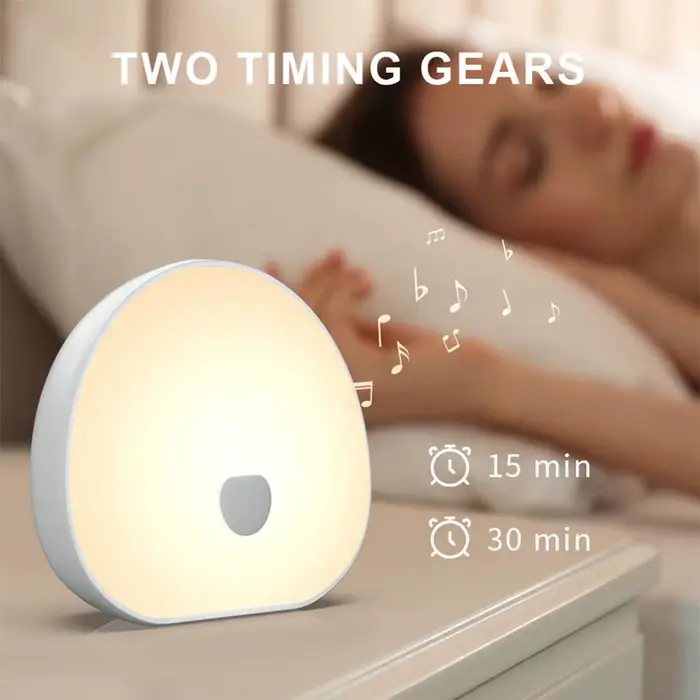 Machine à bruit blanc de sommeil rvb, 2 son apaisant, tactile, Rechargeable, veilleuse LED, Audio re