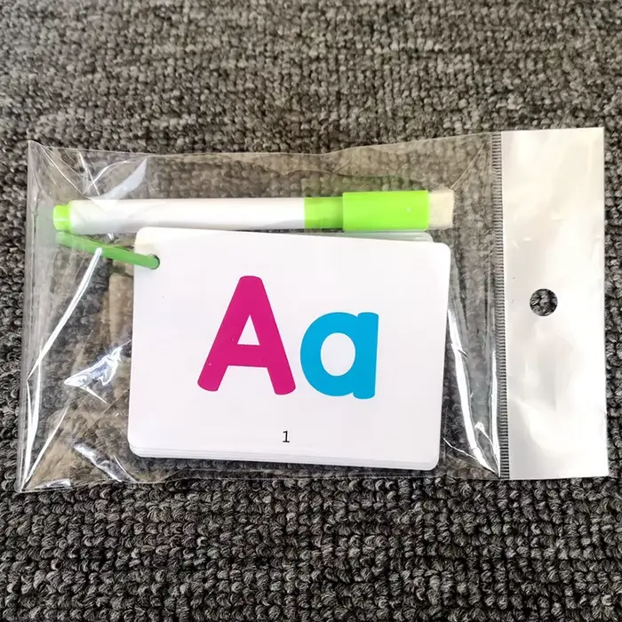 27 cartes Flash amusantes de l'alphabet préscolaire à la maternelle ABCs majuscules lettres minuscul