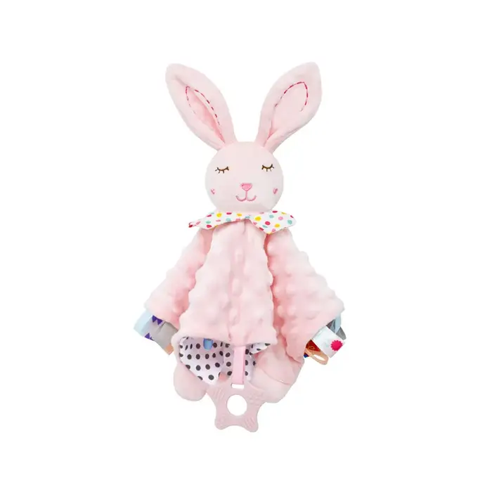 Jouets en peluche pour nouveau-né, couverture d'animal mignon, couette lapin éléphant, apaiser, serv