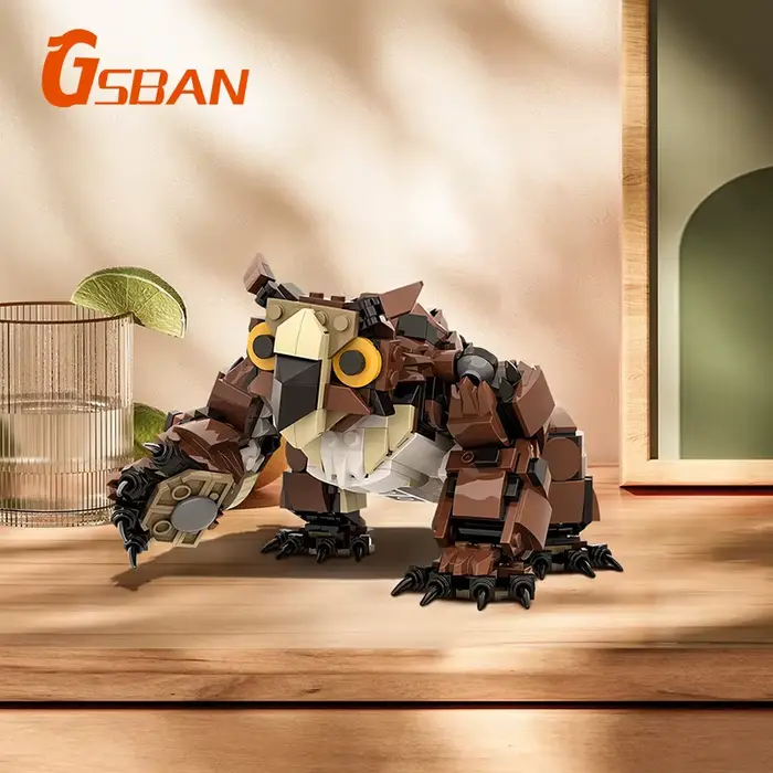 Kit de Construction Blocs de Plastique pour Créations Uniques et Animales Fantaisistes à Offrir pour Occasions Spéciales
